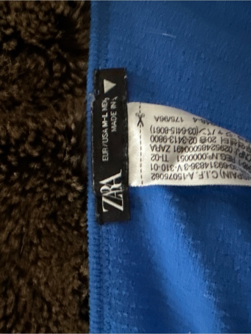 Zara Blue Ribbed Tank - Picture 3 of 3